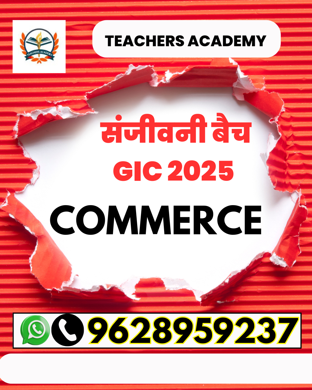 GIC 2025 Commerce – संजीवनी बैच by Teachers Academye